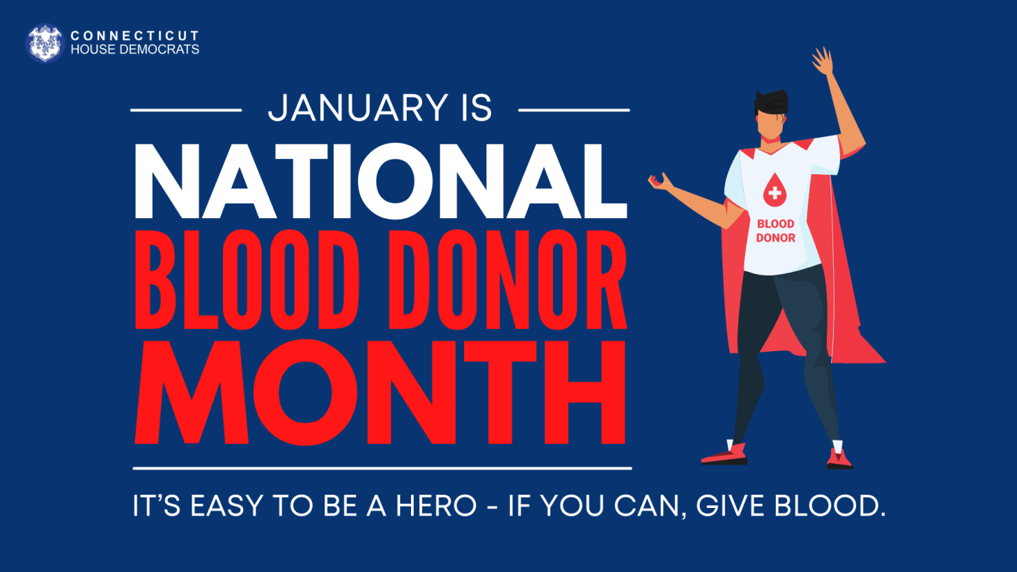 January is National Blood Donor Month
