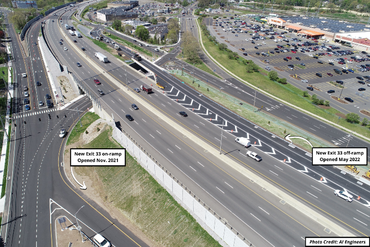 New Exit 33 Interchange (Photo from CTDOT)