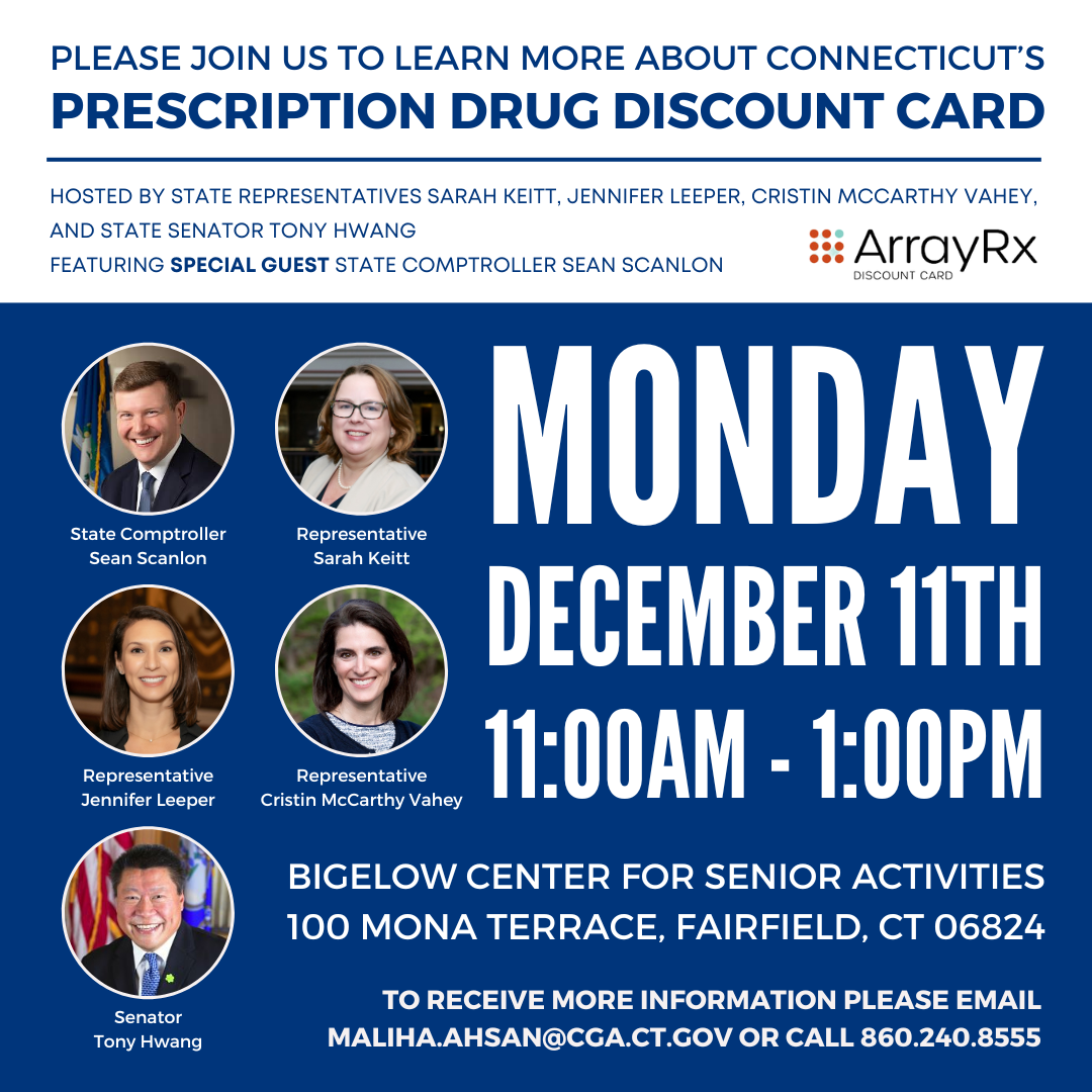 Please join us on December 11 for a discussion on the ArrayRx prescription drug discount card. 