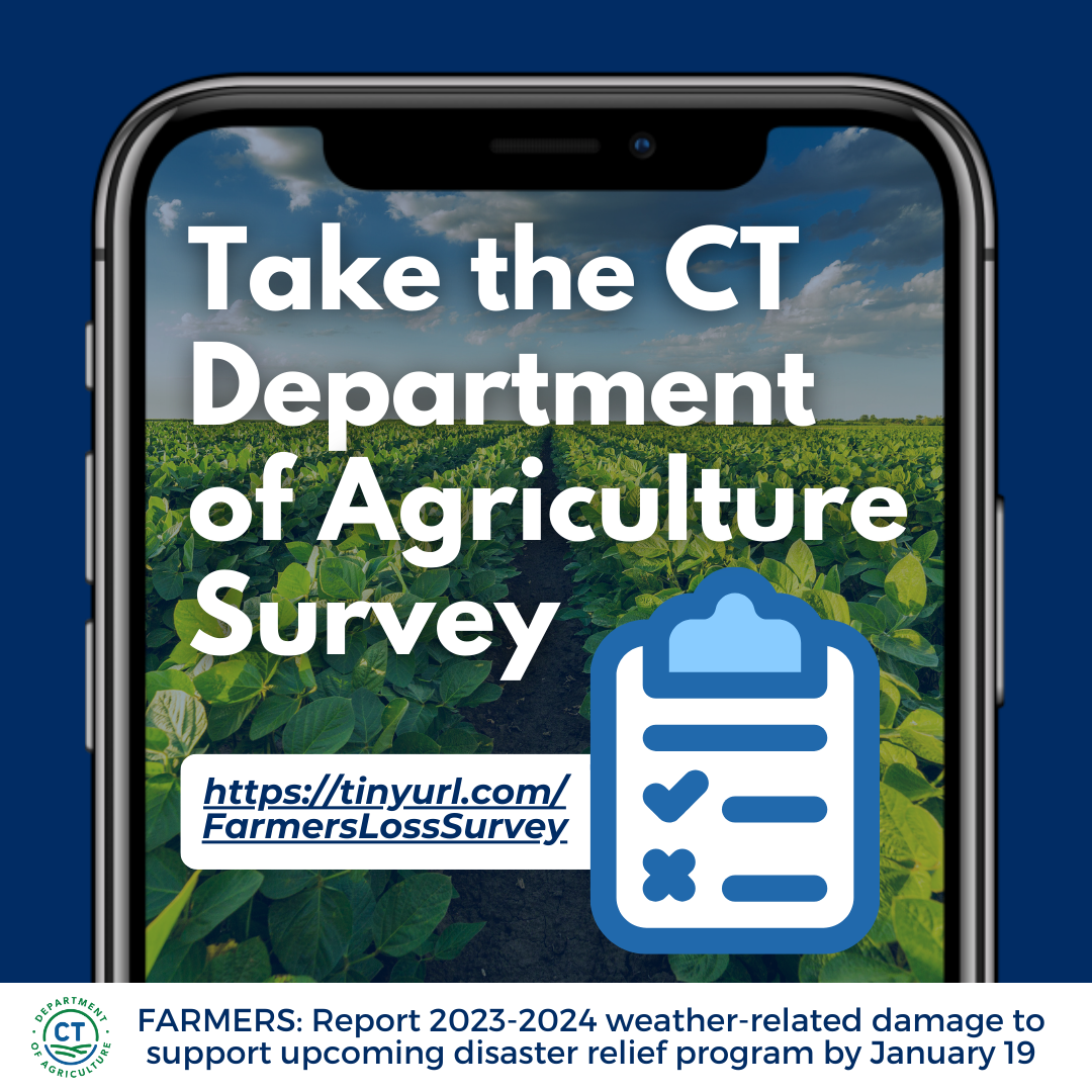 The Farmers' Survey closes at 11:59 p.m. on January 19.