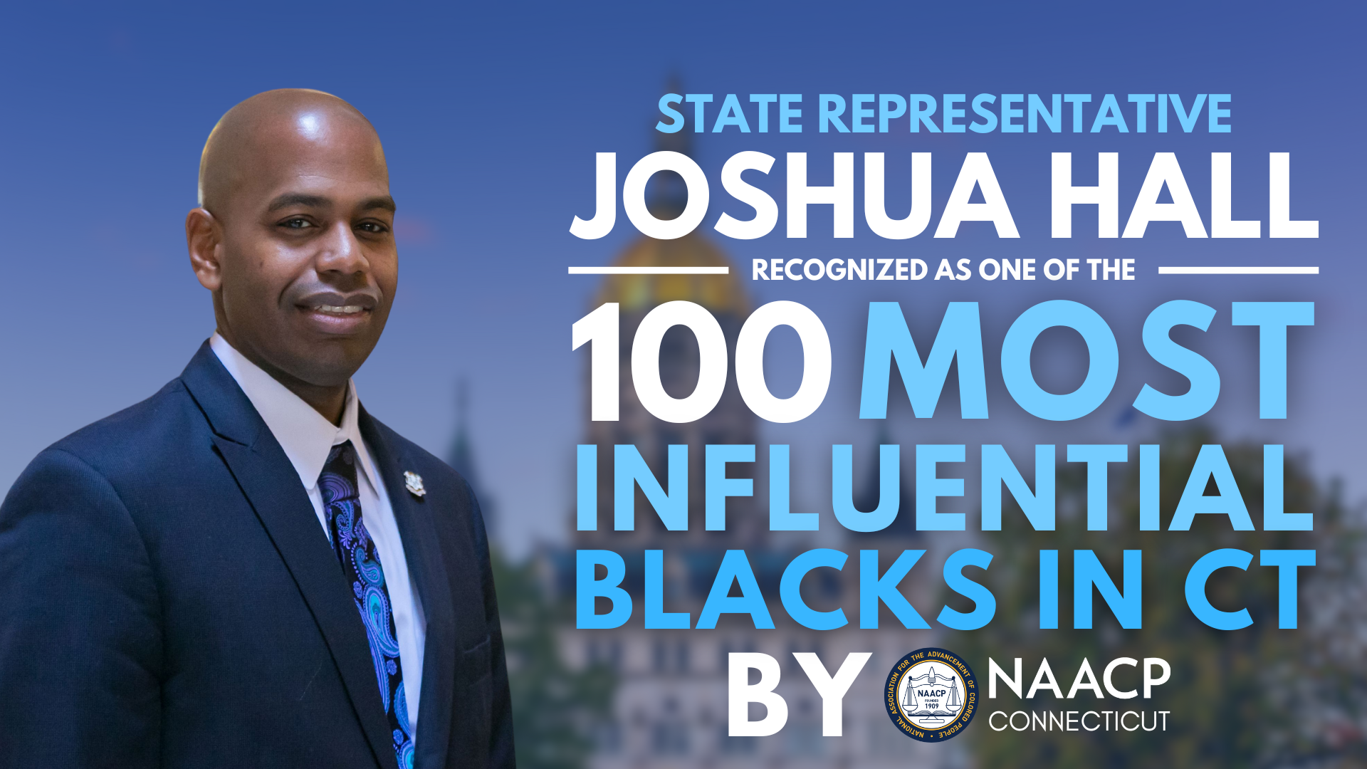 Rep. Hall to be honored by the CT NAACP on June 29.