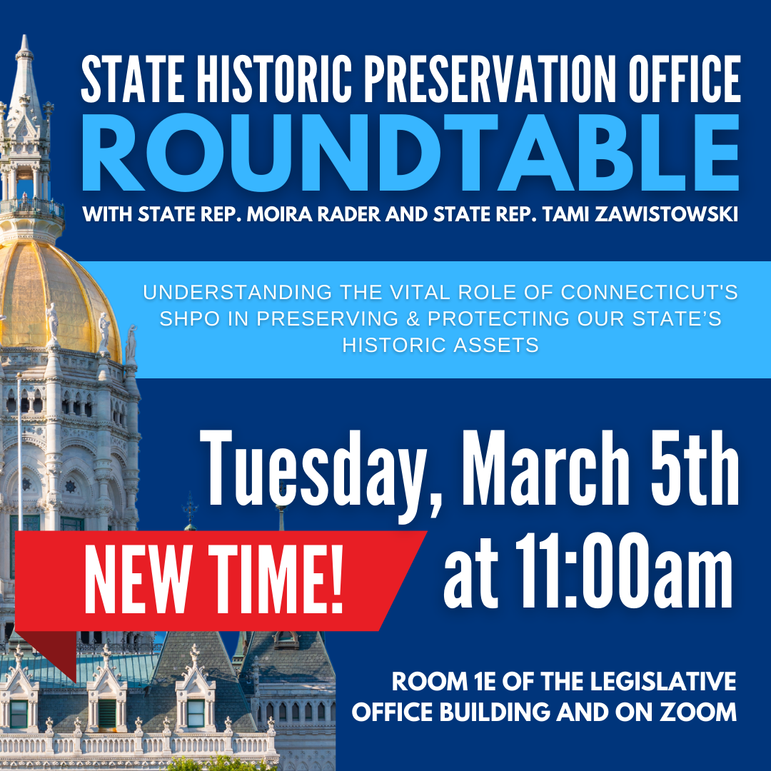 Join our SHPO roundtable discussion at 11 a.m. on March 5!