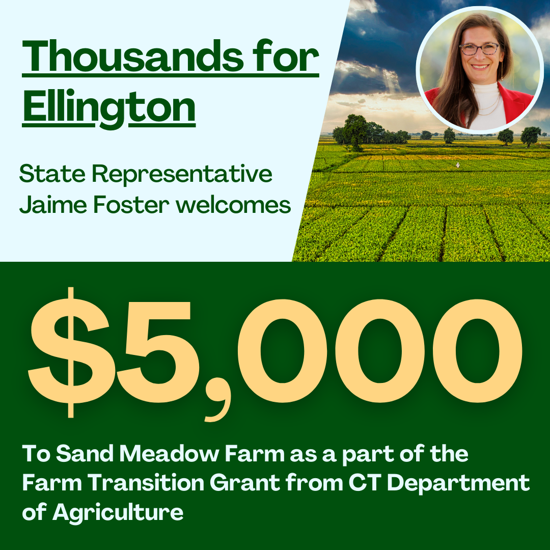 Ellington's Sand Meadow Farm will be receiving $5,000 to build a small, on-site store.