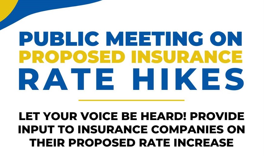 Health insurance public hearing on 2024 health plan rate hikes will take place on Augut 21