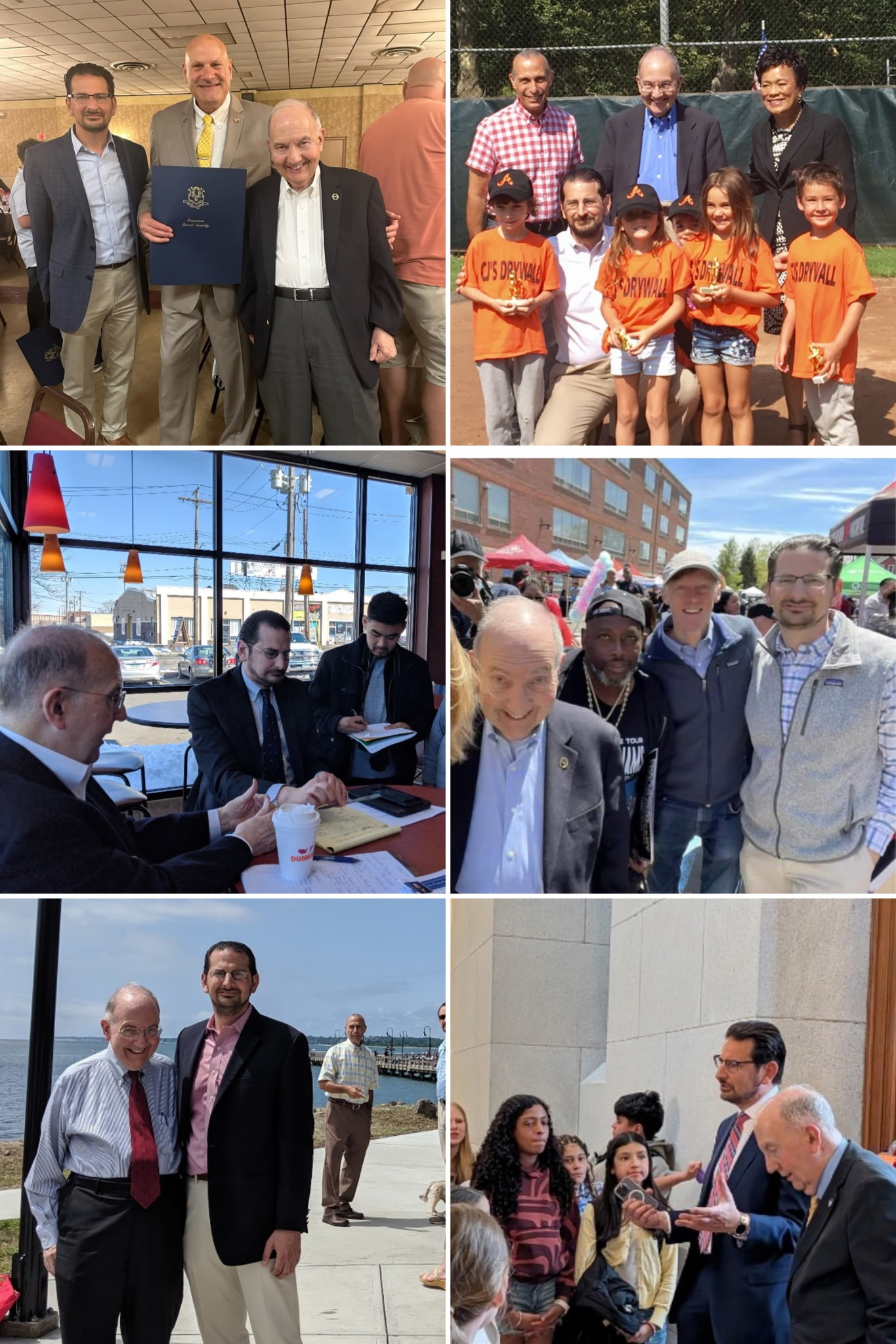 Photos of Senator Looney & Representative Paolillo