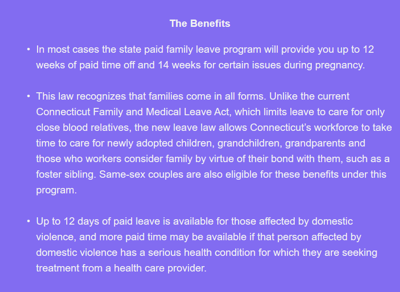 Paid Family Leave Benefits