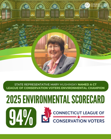 I'm honored to be named an Environmental Champion by the CT League of Conservation Voters