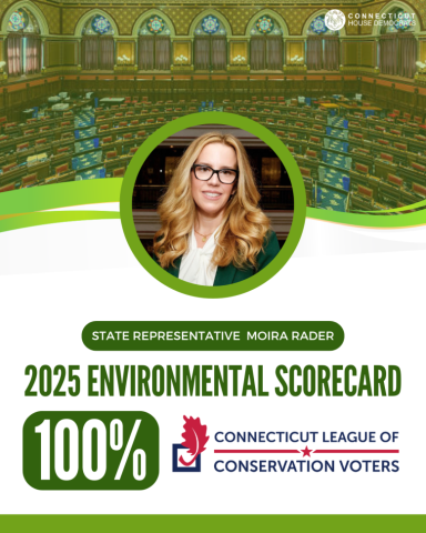 I'm happy to share that I've been honored by the CT League of Conservation Voters
