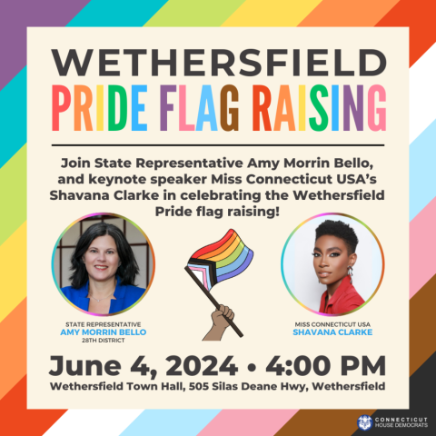 Pride flag raising AMB