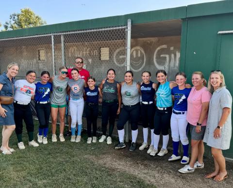 Meeting the team before they headed off to North Carolina.