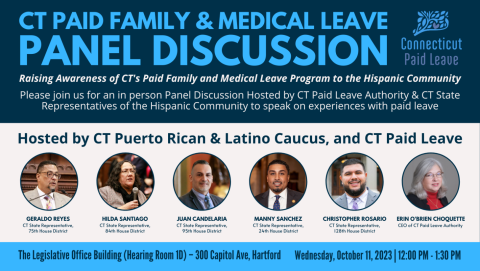 Hispanic Heritage Month - CT Paid Family leave forum 
