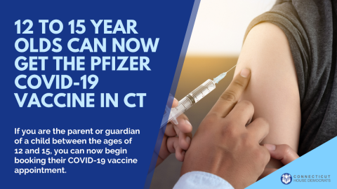 12 to 15 year olds can get Pfizer vaccine now 