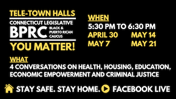 As the COVID-19 pandemic continues and social distancing measures remain in effect, The Black and Puerto Rican Caucus (BPRC) will host a series of Virtual Town Hall Meetings entitled “You Matter!” to provide opportunities for continued community engagement.