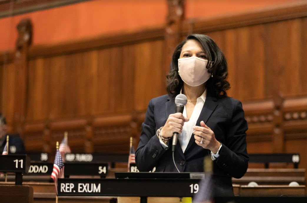 Rep. Exum speaks on House floor during Feb. 24, 2021 session.