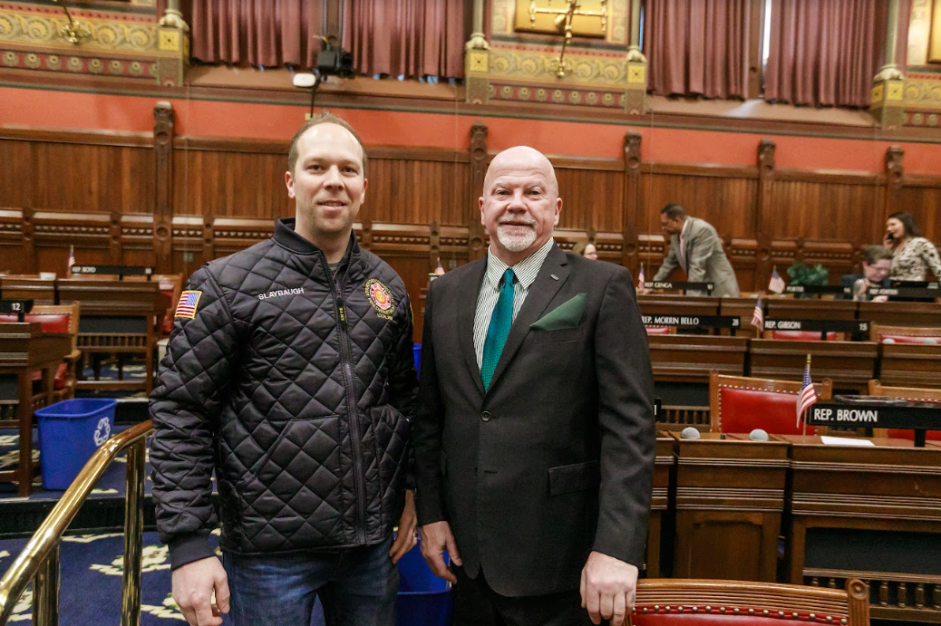 Acknowledging Stratford Fire Lieutenant Dan Slaybaugh for his service on the House floor, Jan 25, 2023