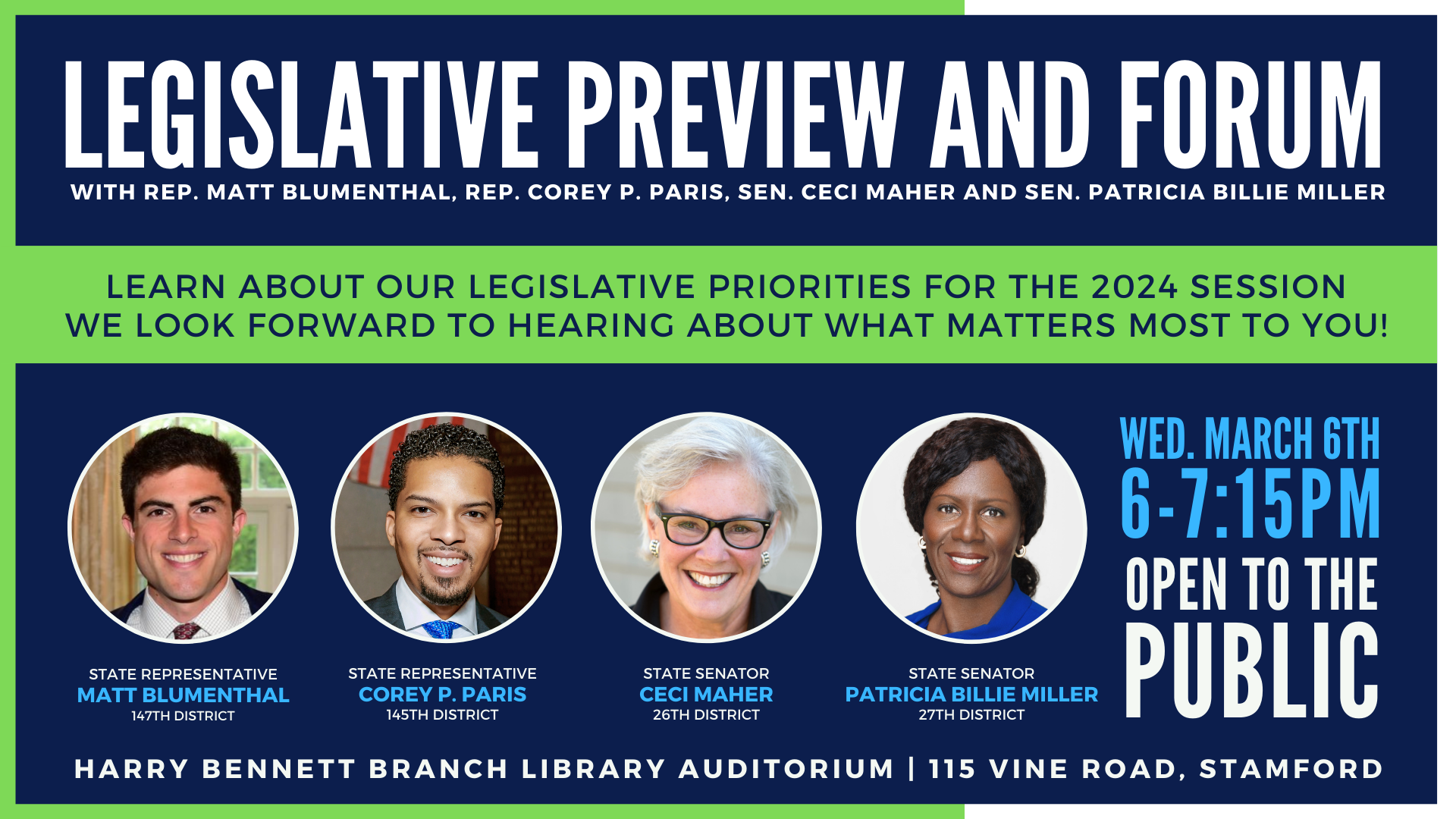 Join us for a legislative preview and forum on March 6.