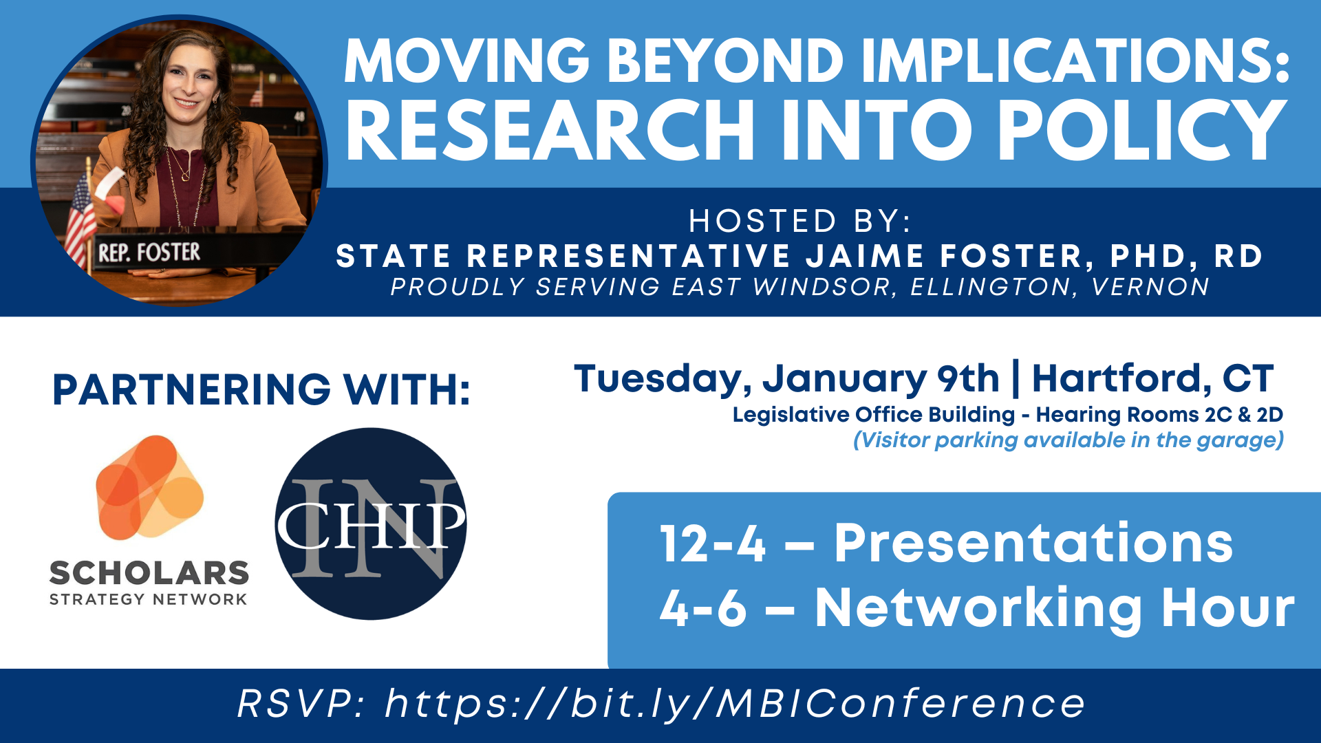 Beyond Implications Conference will take place January 9 at the Legislative Office Building from 12 p.m. to 6 p.m.