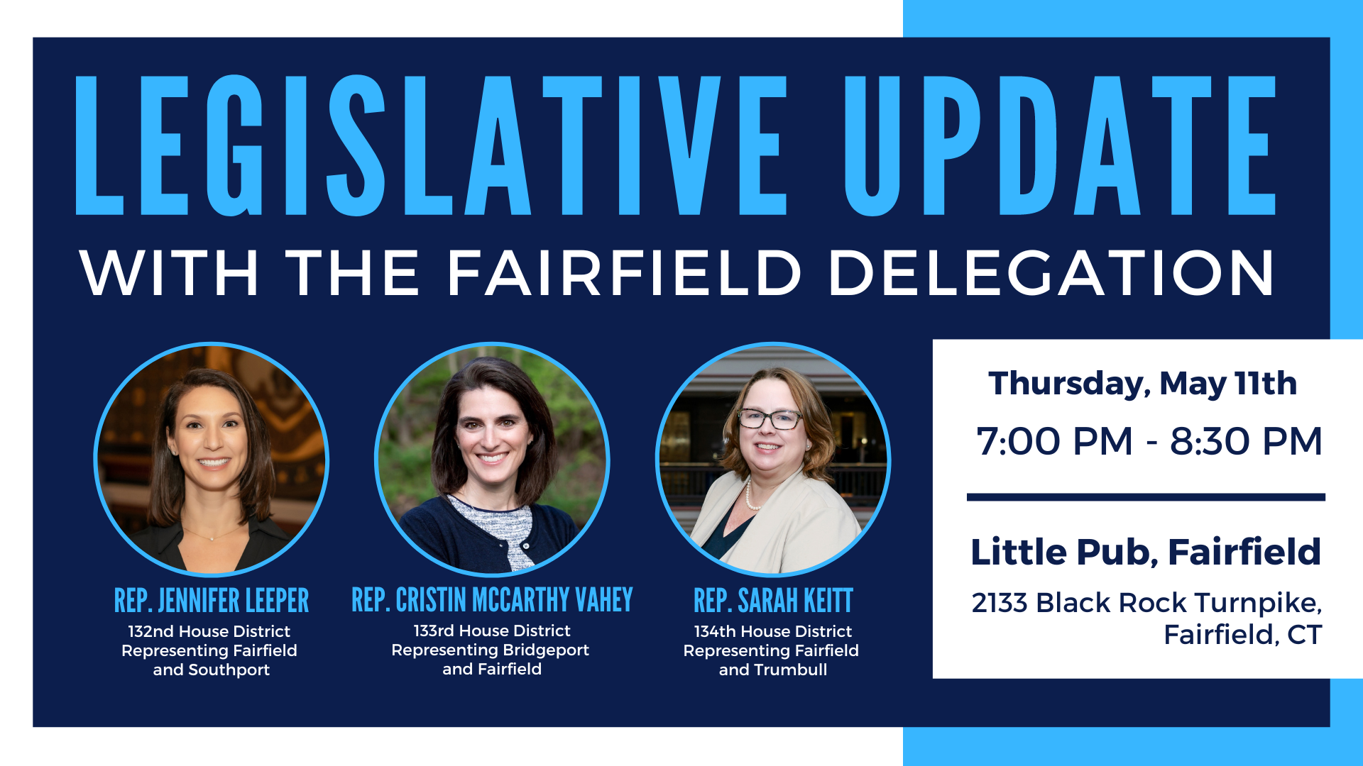 Legislative Update with the Fairfield House Delegation, May 11