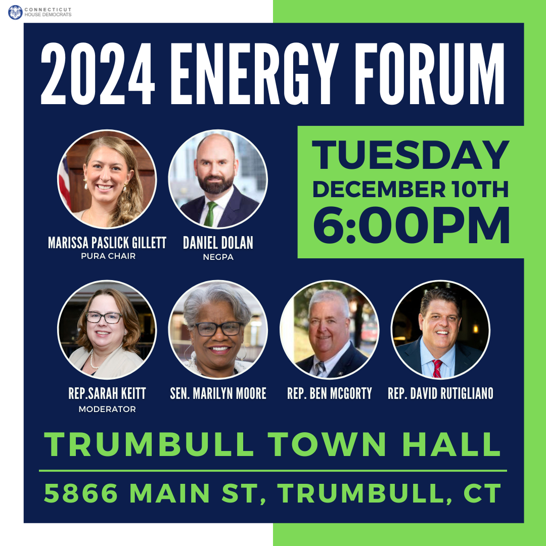Energy Forum in Trumbull on December 10