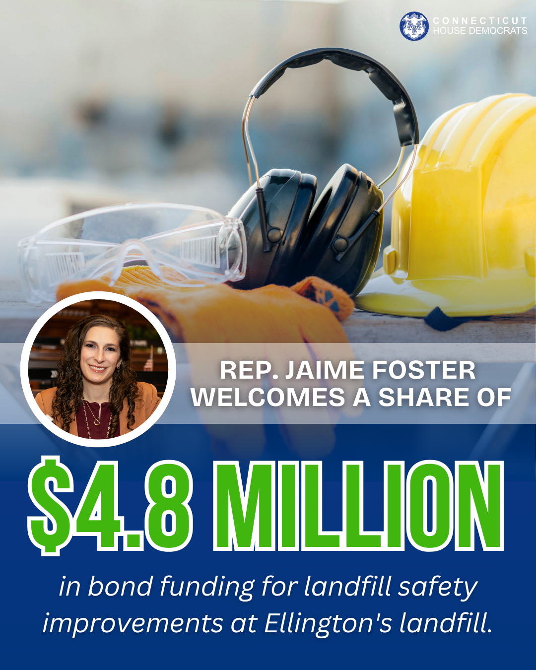 The State Bond Commission approved a share of $4.8 million for Ellington for safety improvements at the town's landfill.