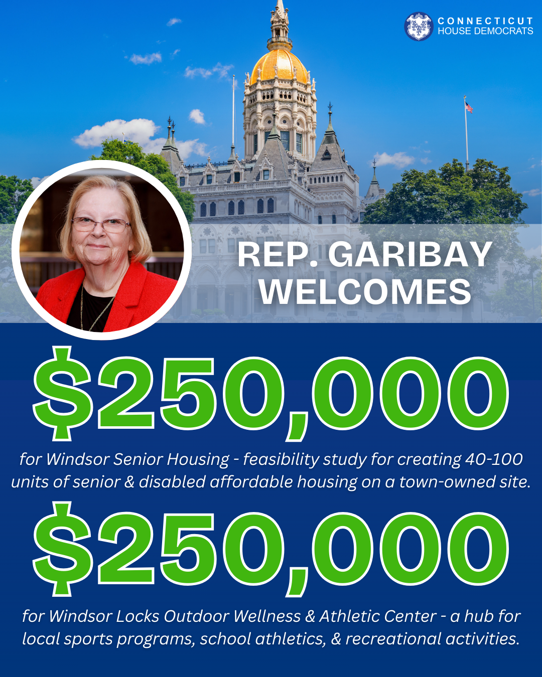 The State Bond Commission has approved Community Investment Funds for both Windsor and Windsor Locks.