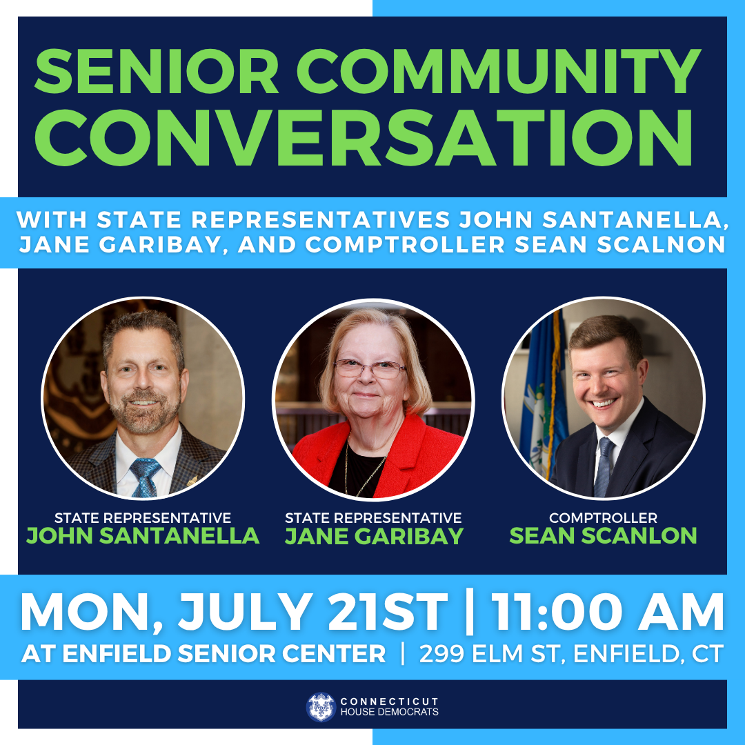 Senior community conversation at Enfield Senior Center on July 21.