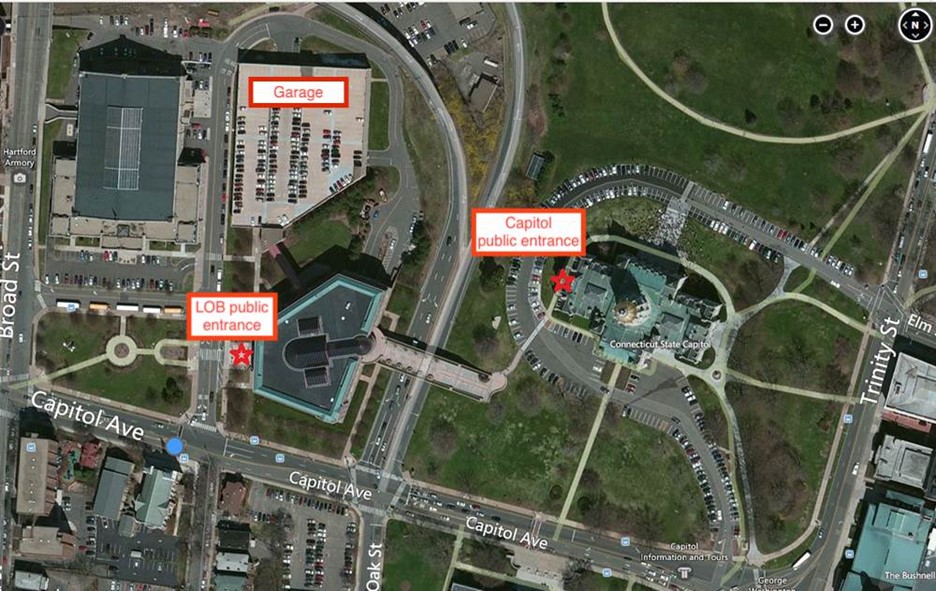 Capitol and LOB map