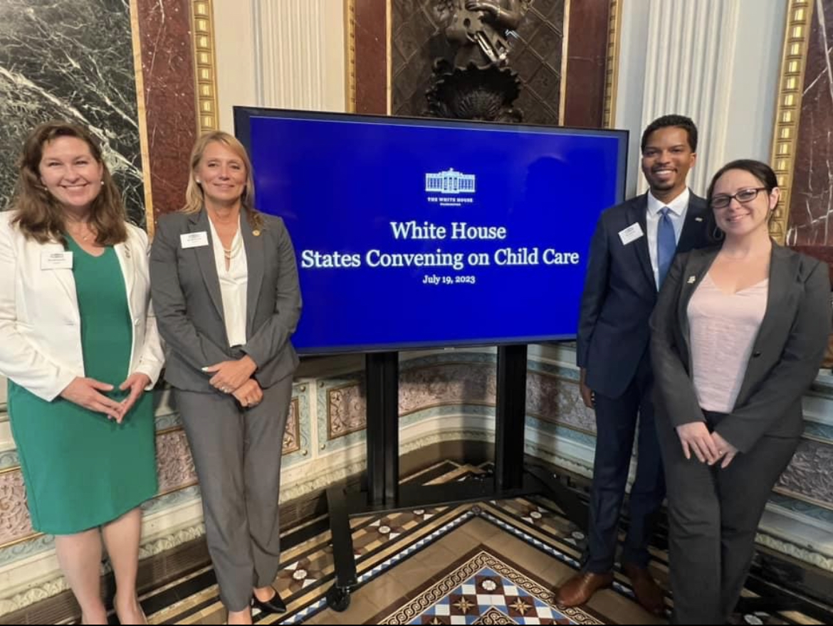Reps. Cook, Welander, Paris, and Rochelle attended the White House's Child Care Convening on July 19