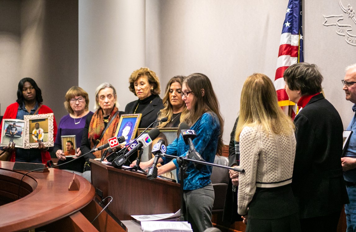 Jessica Pizzano with Survivors of Homicide, Inc.