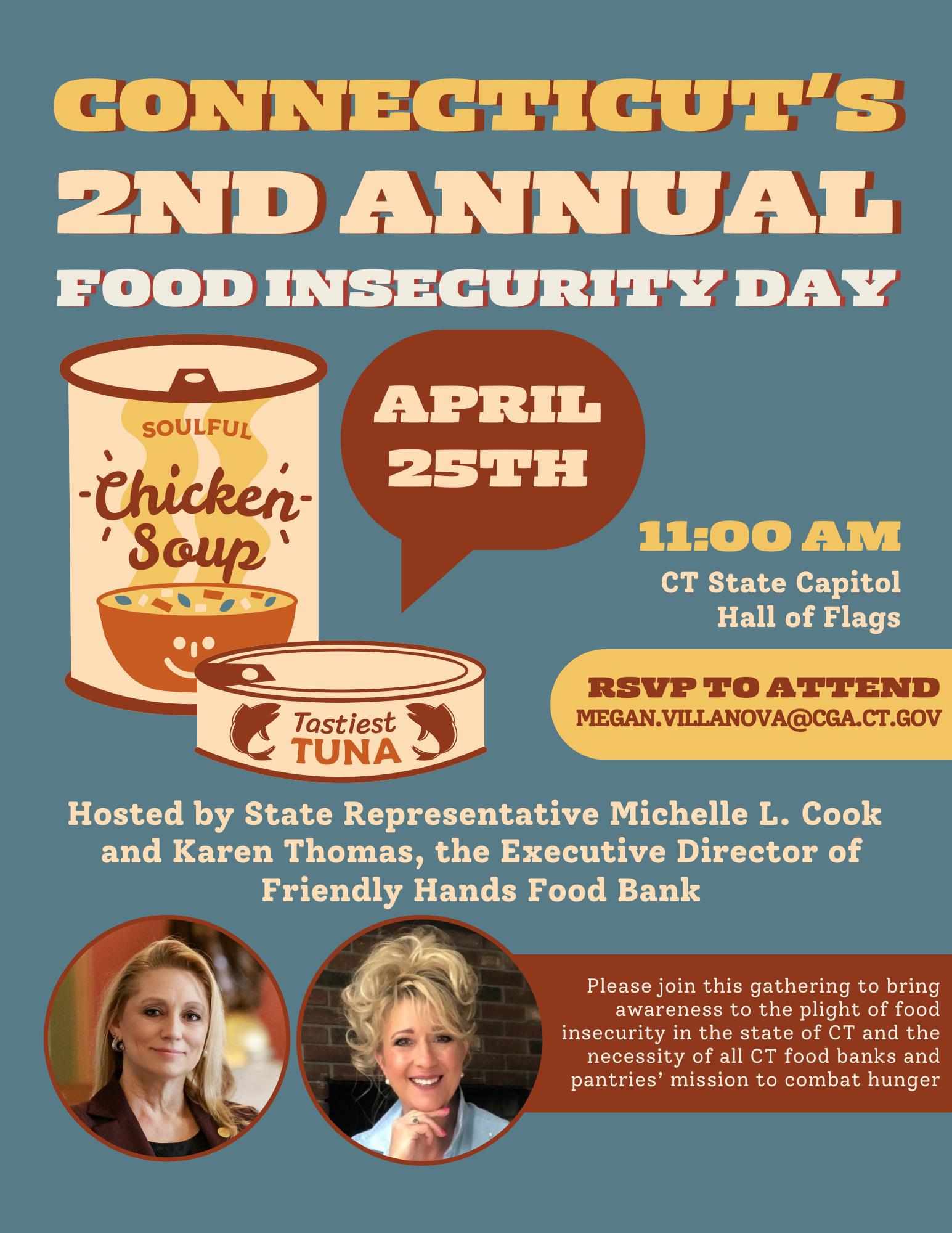 Join us for the 2nd annual Food Insecurity Day at the State Capitol on April 25. 