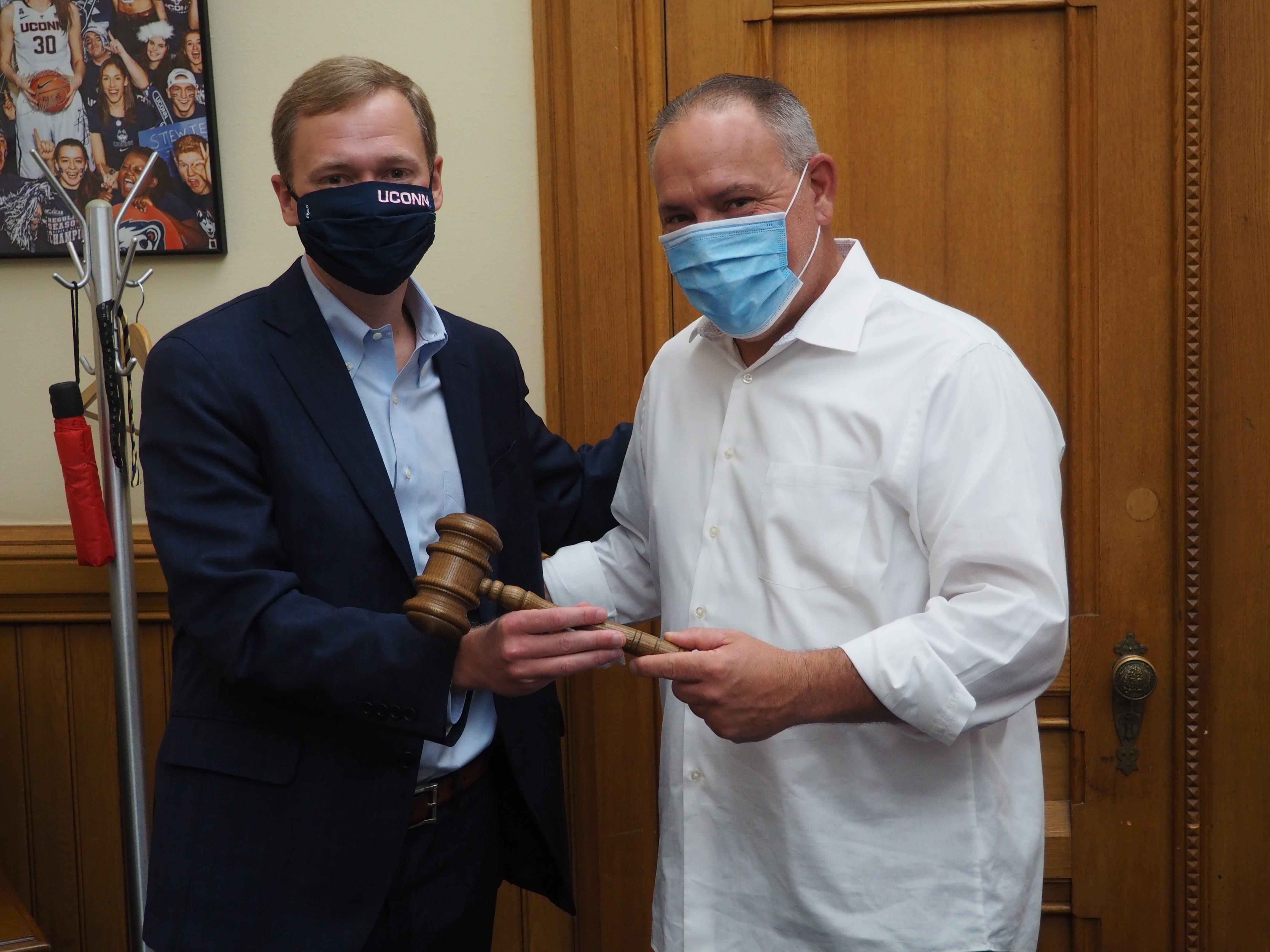 Receiving the Speaker's Gavel from Joe