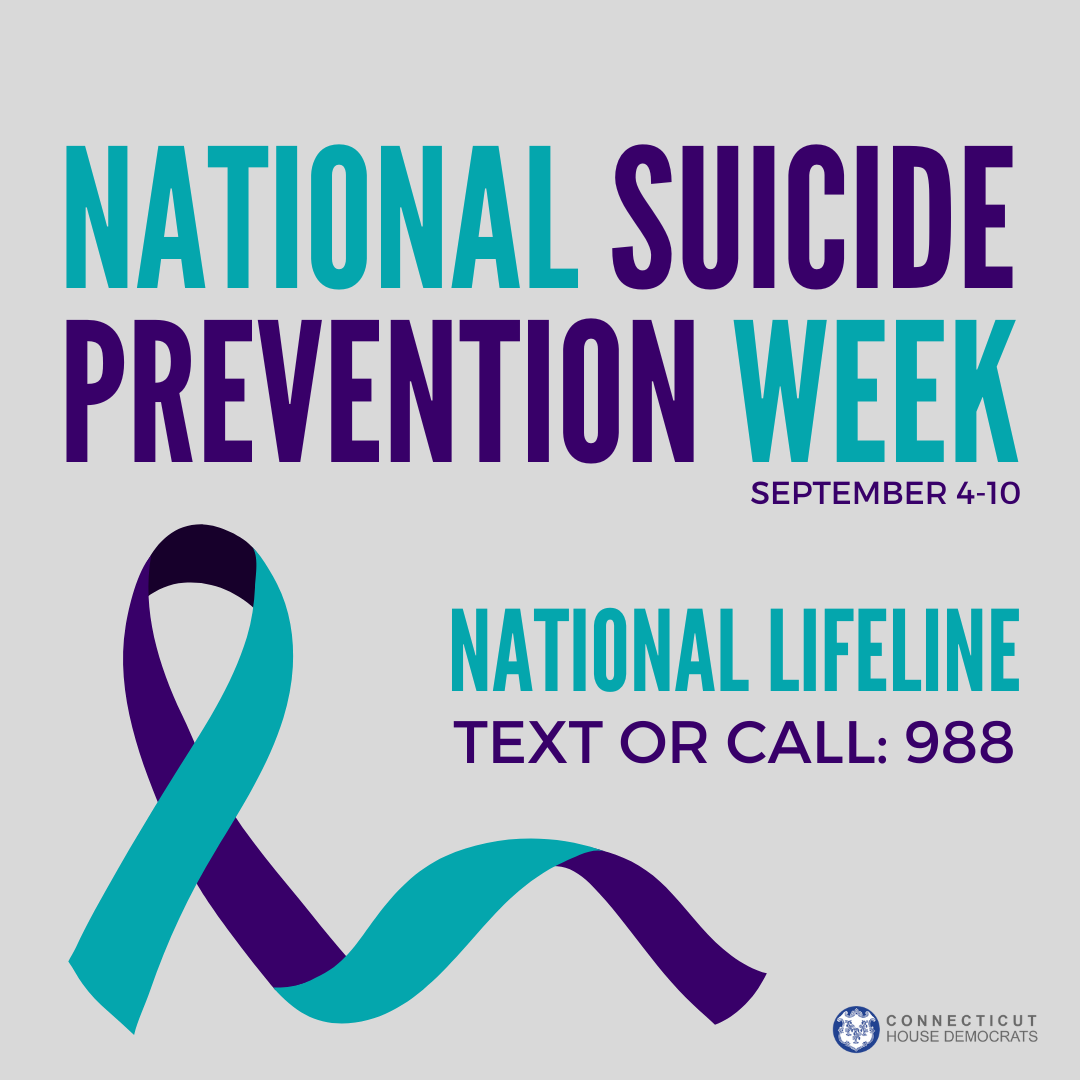 National Suicide Prevention Week is September 4-10.