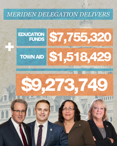 Meriden delegation additional funds 2026